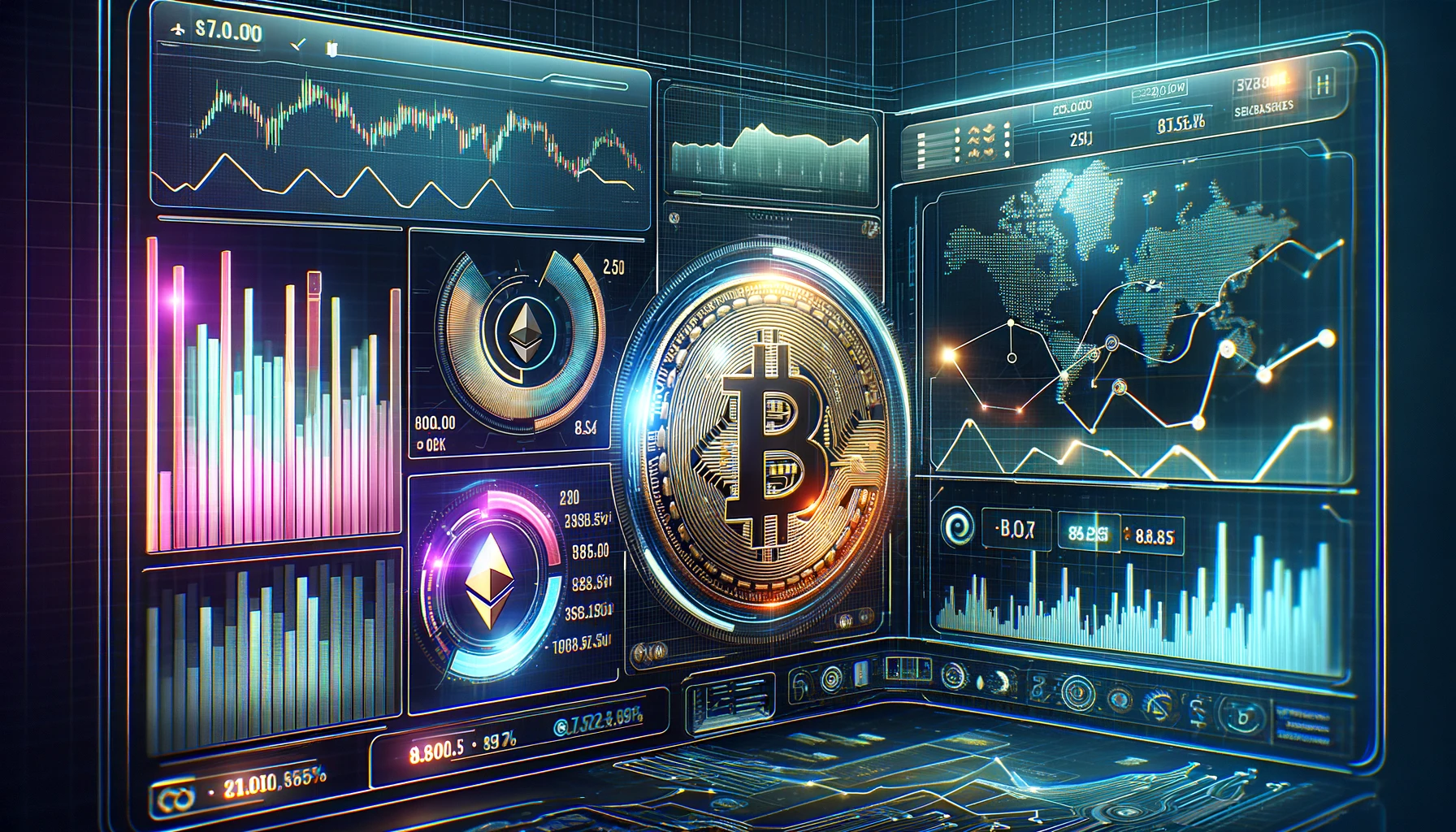 IRISnet Calculator and IRISnet price prediction tool image with charts and cryptocurrencies such as Bitcoin, Ethereum, etc., in the background to represent the different IRISnet predictions