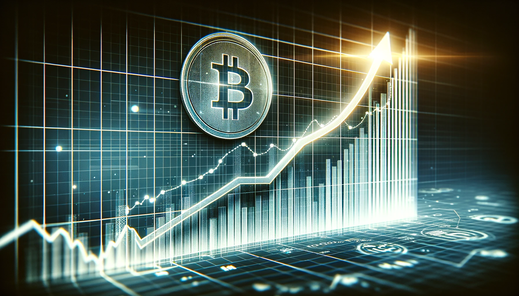 IRISnet calculator with Bitcoin symbol buttons and display, which is a concept for the IRIS calculator and the IRIS price prediction tool